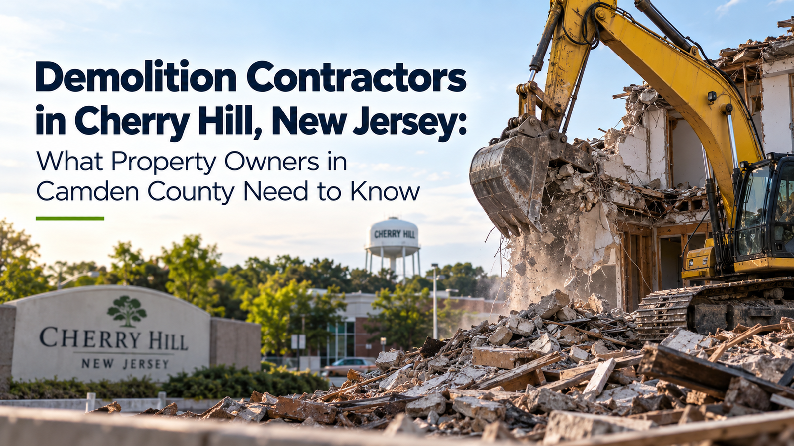 Demolition Contractors in Cherry Hill, New Jersey: What Property Owners in Camden County Need to Know